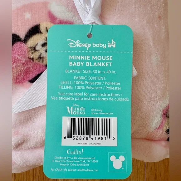 LAST CHANCE NEW Disney Baby Minnie Mouse Blanket - Picture 4 of 6